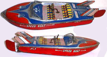 ET Co. Robot Speed Boat Japan Tin No. 7