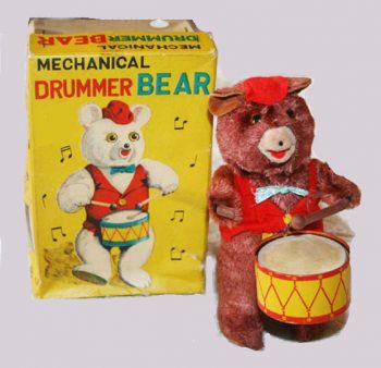 Drummer Bear Mechanical Toy