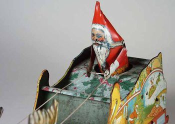 Strauss Santa & Sleigh Toy