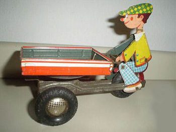 Bell (Belloni) Boy on Tricycle Toy