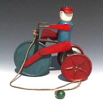 Gong Bell Tricycle Pull Toy
