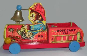 Gong Bell  Fire Truck Pull Toy
