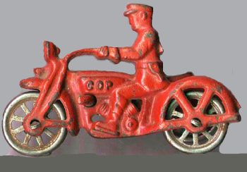 Hubley Motorcycle with Side Car