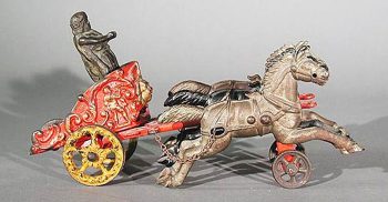 Wilkins Gladiator Chariot Pulled by 3 Horses