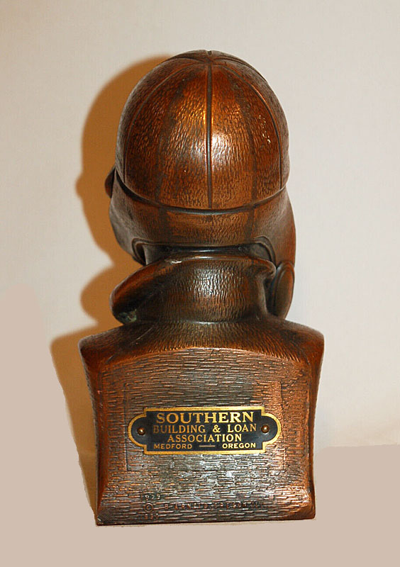 A.C. Rehberger Lindberg with Goggles Still Bank