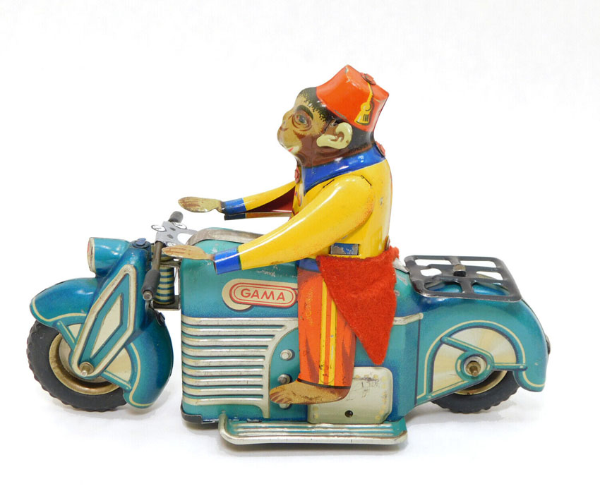 Gama Acrobat Monkey on Motorcycle
