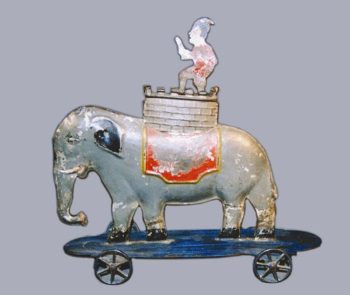Hull & Stafford Elephant on Platform Toy