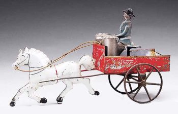 Hull & Stafford Horse-Drawn Pure Milk Cart With Milk Man
