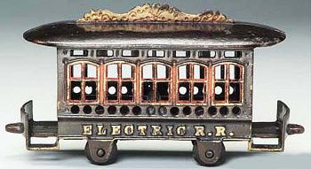 Ives, Blakeslee & Co. Electric R.R. Trolley Mechanical Bank