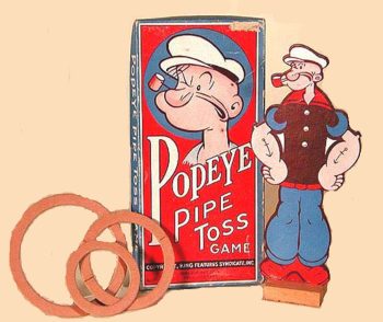 Rosebud Art Co. Popeye Pipe Toss Game
