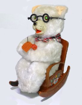 Masudaya (Modern Toys) Rocking Knitting Bear