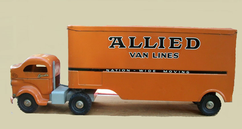 Lincoln Allied Van Lines Delivery Semi Truck