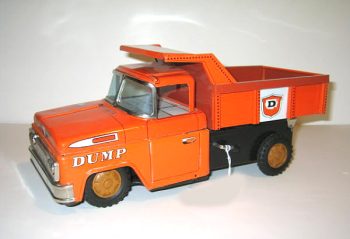 Daito Dump Truck Tin Litho