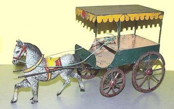 JEP Jouets de Paris Horse Drawn Carriage/Attellage Cheval