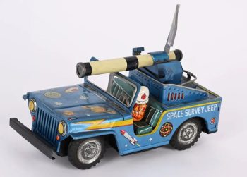 Toymaster Space Survey Jeep Tin