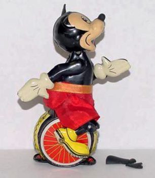 Line Mar Mickey Mouse Unicyclist