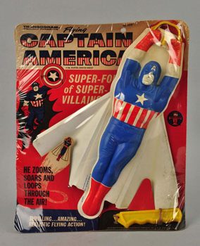 Transogram Flying Captain America Glider Figure