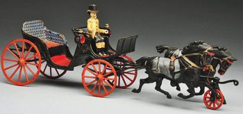 Welker & Crosby Bouch Horse-Drawn Carriage Toy