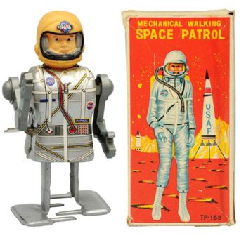 Tomiyama NASA Astronaut Mechanical Walking Space Patrol