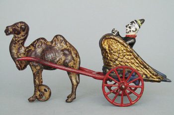 Harris Toy Camel pulling Chariot with Clown