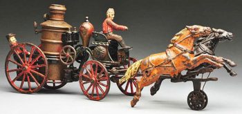 Pratt and Letchworth Horse Drawn Fire Pumper Toy