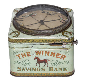Berger & Medan Mfg. The Winner Savings Mechanical Bank