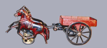 Carpenter Horse Drawn Dump Wagon Toy