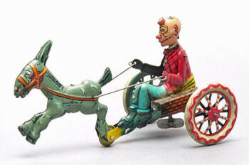 Ingap Happy Hooligan Clown on Three Wheel Cart
