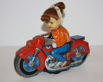 Mansei Toys (Haji) Red Head Girl Motorcycle