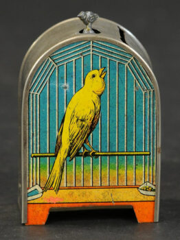 George Zimmerman Co. Bird Cage Mechanical Bank