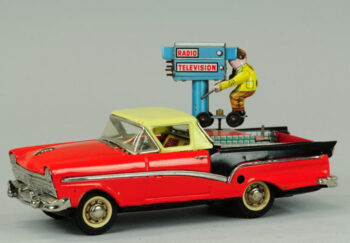 Joustra (Jouet de Strasbourg) 1957 Ford Ranchero Television Camera Man Car