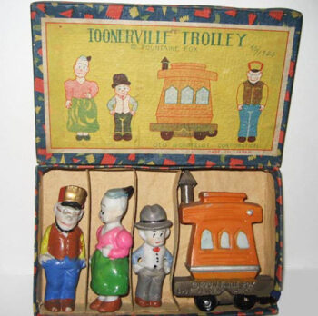 George Borgfeldt Toonerville Trolley Bisque Set