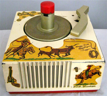 Victor Roy Rogers and Trigger Happy Trails 45 Record Player