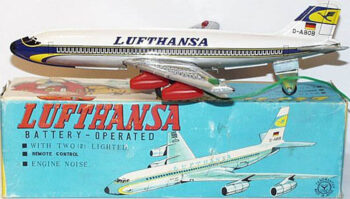 Yano man YM Lufthansa 707 Jet Airplane,