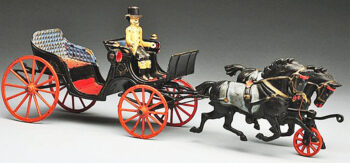 Welker & Crosby Bouch Horse-Drawn Carriage Toy