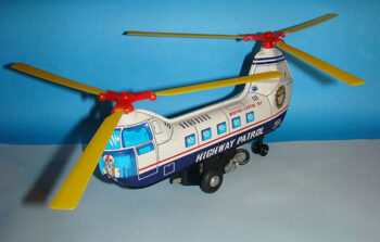 Mansei Toys (Haji) Highway Patrol Police Boeing Vertol 107 Helicopter P-3501