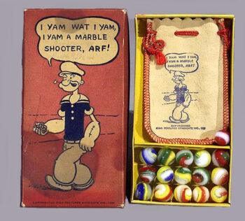 Akro Agate Co. Popeye Marbles