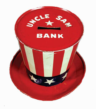 Chein Uncle Sam Hat Bank