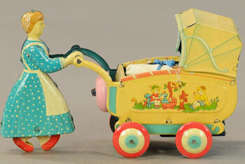 Mansei Toys (Haji)  Mother Pushing Baby Carriage