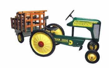 Western Flyer Pedal Tractor and Wagon