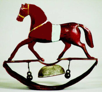 Fallows Horse on Rocking Base Bell Toy