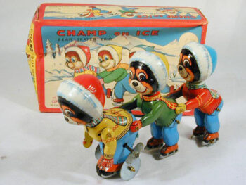 TPS Tokyo Plaything Shokai Champ On Ice Bear Skater Trio