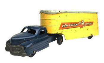 Buddy L Van Freight Carriers Truck And Trailer