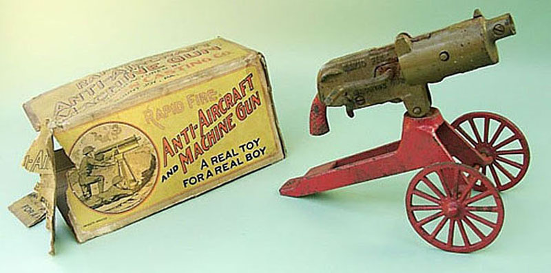 Grey Iron Anti Aircraft Rapid Fire Machine Gun