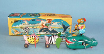 TPS Tokyo Plaything Shokai Fishing Monkey on Whales