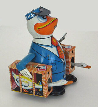 TPS Tokyo Plaything Shokai U.S. Mail Duck w/silly Geese Toy