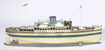 Fleischmann White Ocean Liner Toy Boat