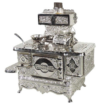 J. &  E. Stevens Eclipse Child’s Stove 6-Burner with sliding doors Warming Oven