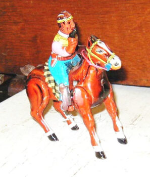 K Co. (Ohta Kasaburo) Indian Riding Horse Toy