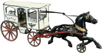 Hubley Horse Drawn Eagle Milk & Cream Wagon